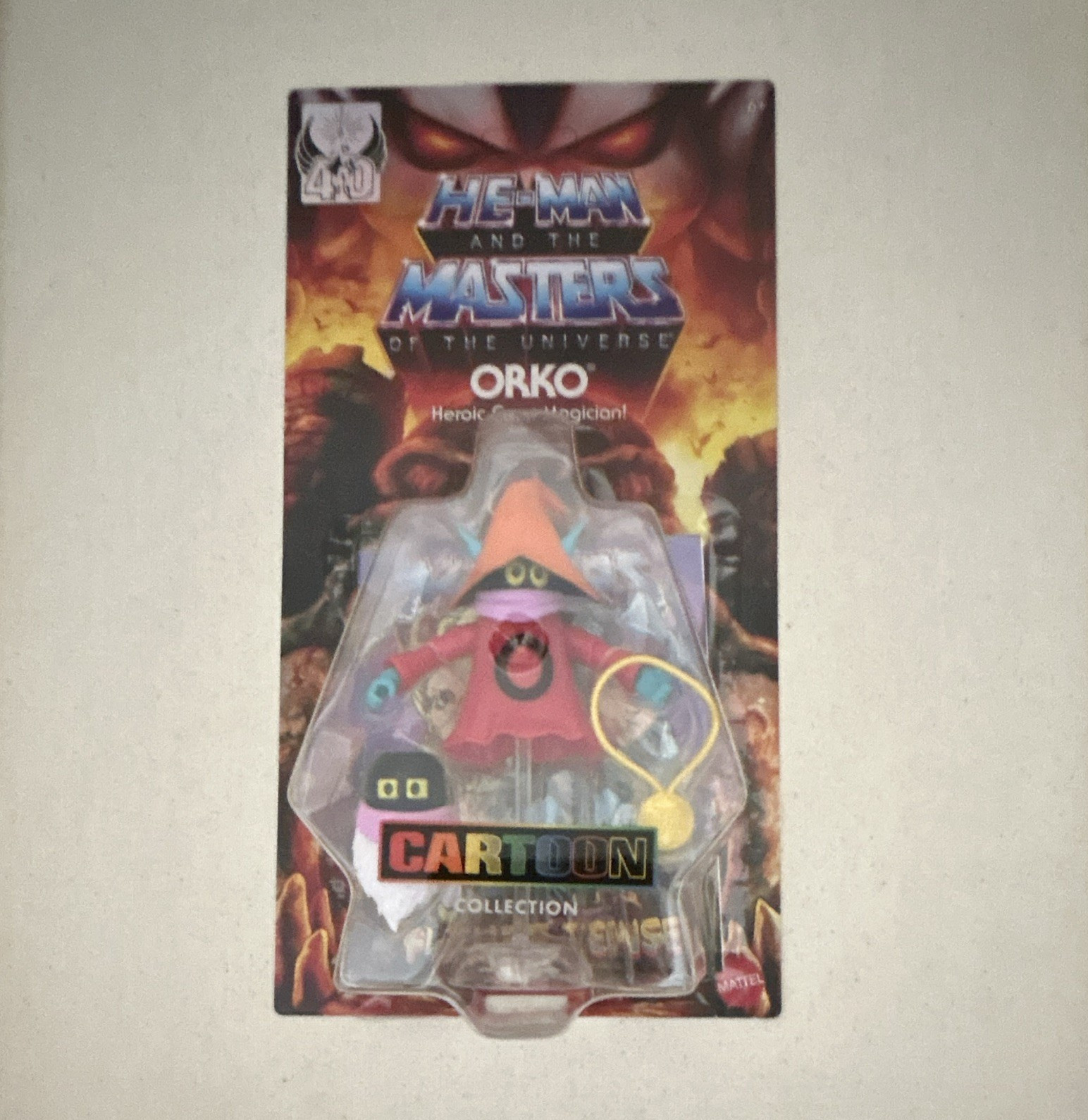 Mattel Orko Masters of the Universe Cartoon Collection Figure w/ Comic, Stand