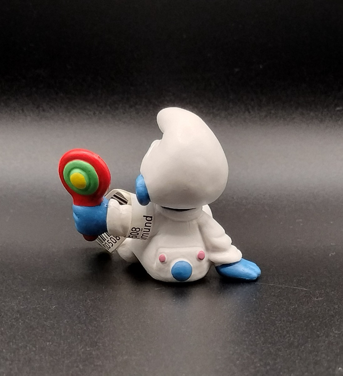 Classic Baby Smurf 20540 Rattle Smurfs Figure Vintage Toy Schleich Lot Y 14