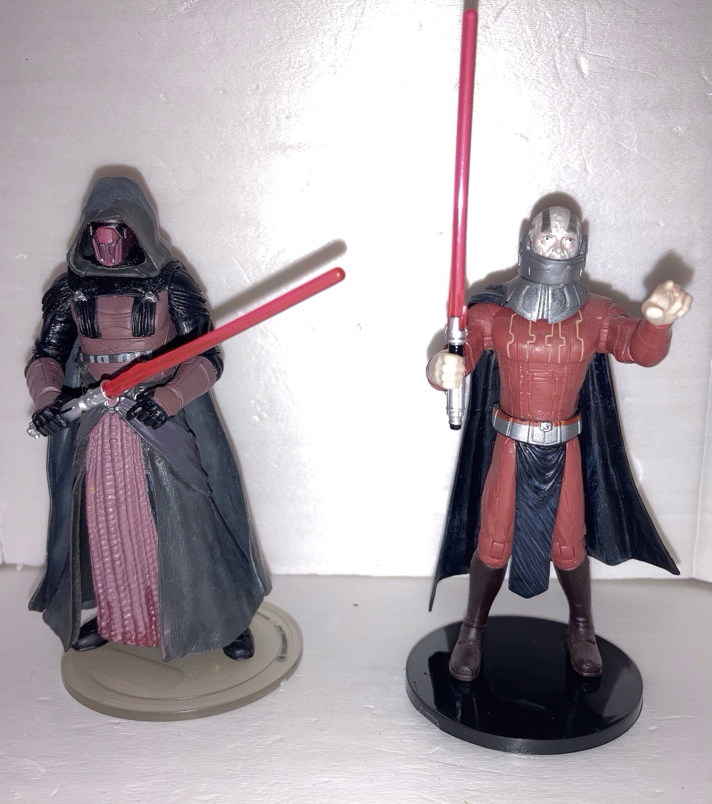 Star Wars 30th Anniversary Lot Of 2 Sith Lords Darth Revan & Darth Malak 3.75