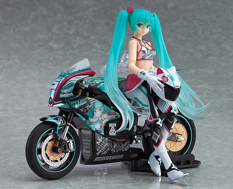 NEW RACING MIKU 2013 EV Mirai Figma & EX:RIDE SPRIDE.06 TT 13 Set Good Smile