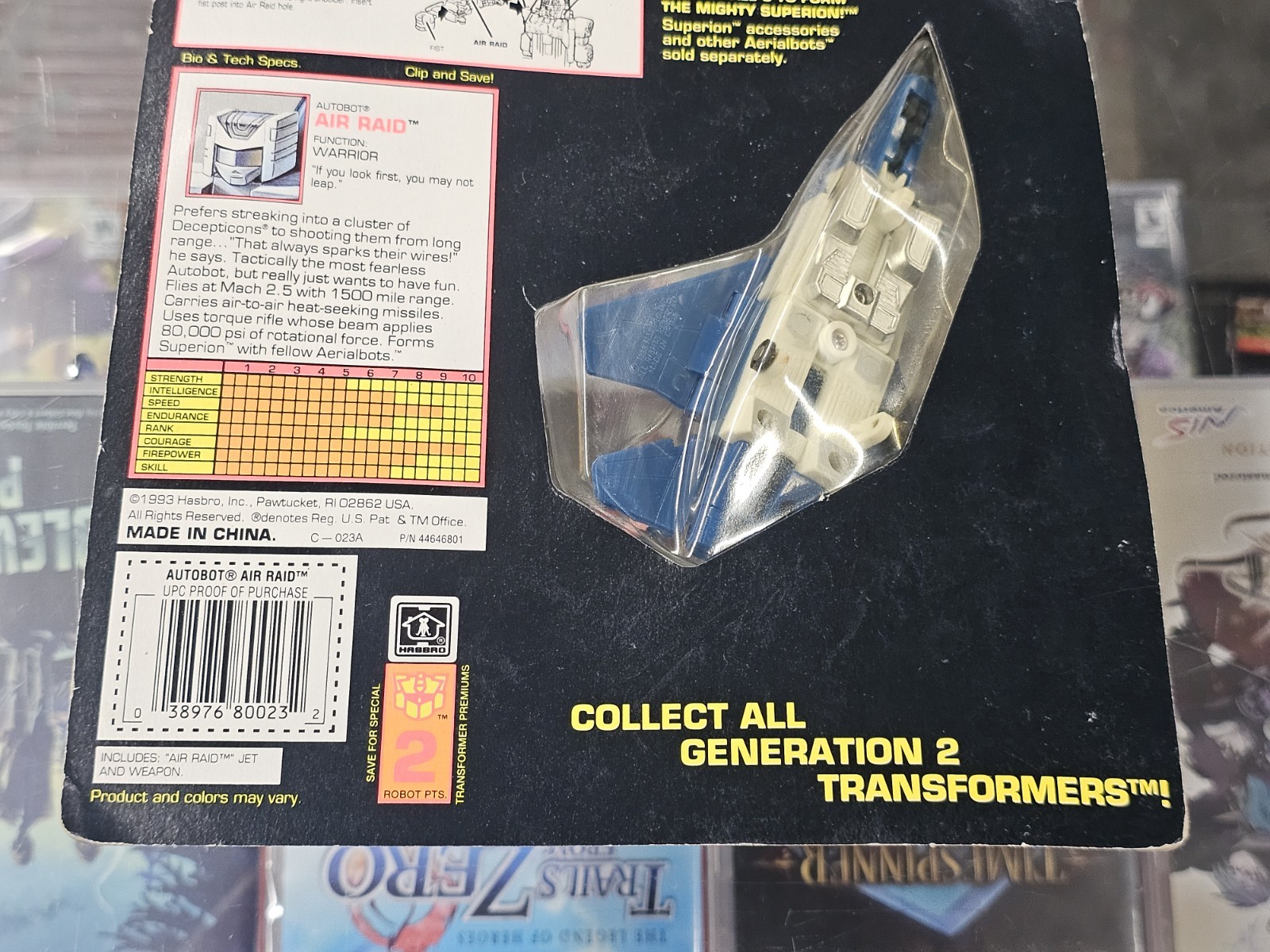 Transformers Original 1993 G2 Aerialbot Air Raid MOSC Superion Vintage NEW