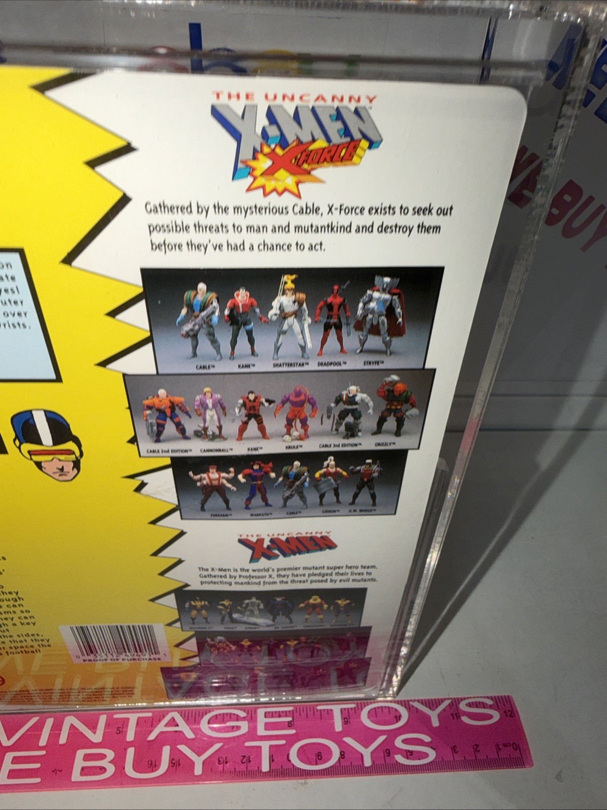 X-Men The Uncanny X-Men Cyclops Laser Light Eyes 1993 ToyBiz CAS 85 GRADED 🔥