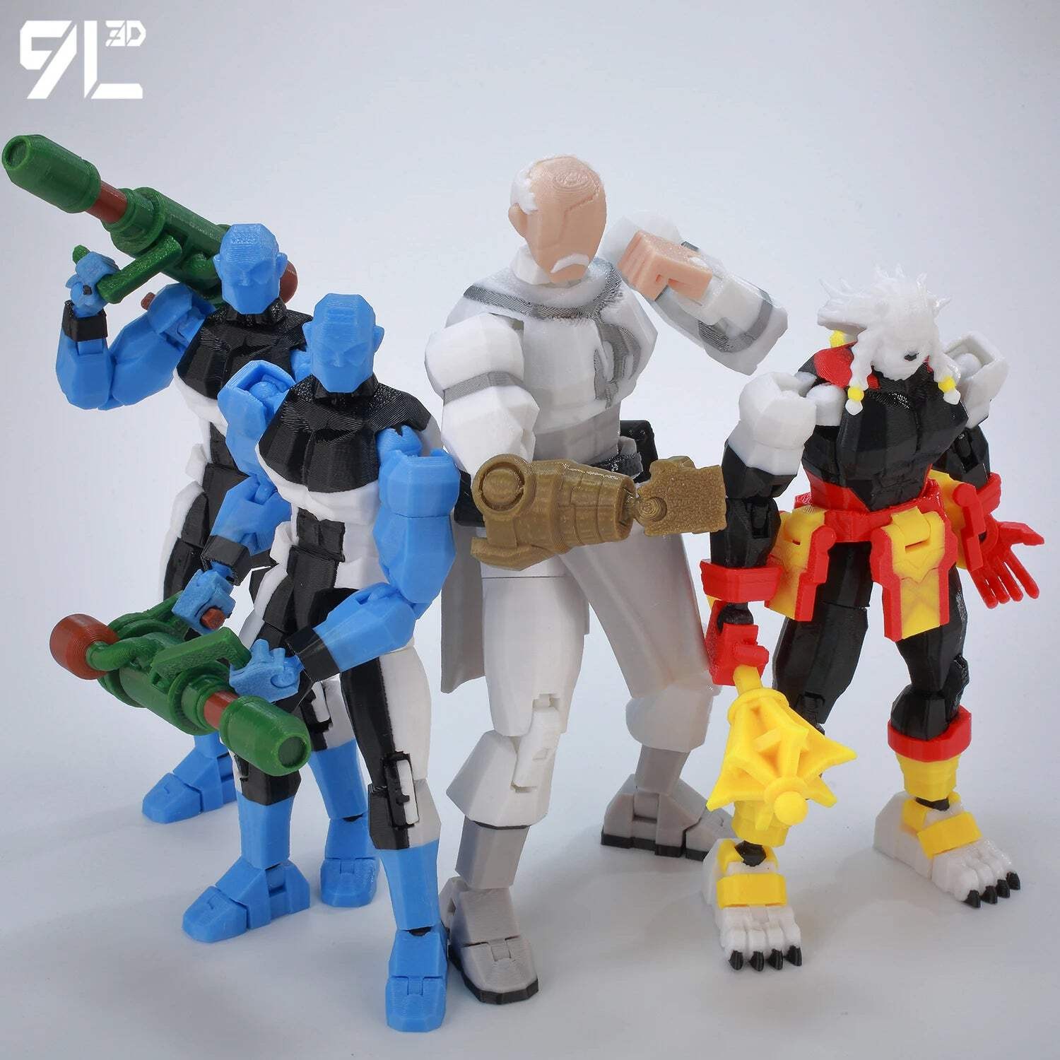 9L3D Superhero Team Invincible Boy Heroes Action Figure Lucky13 Dummy13 Multi-Co