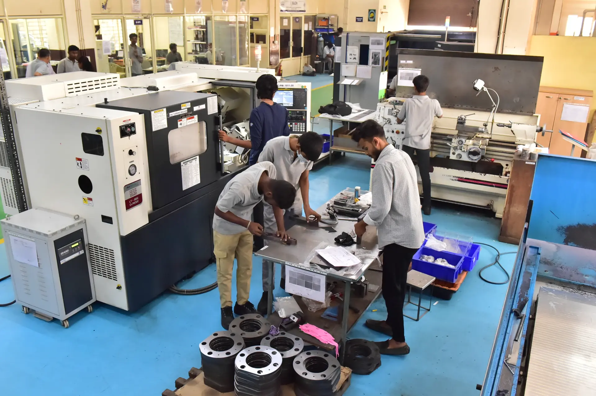 ELCIA Tech Hub team inside the facility